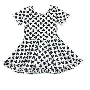 The Magic Box Girls Black & White Mickey Dress, Size 7/8